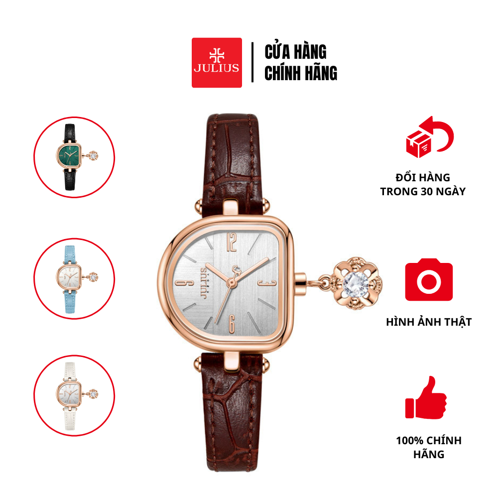 JULIUS - Đồng hồ nữ Julius Hàn Quốc JA-1394 dây da