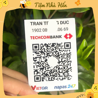 Decal dán mã QR code tài khoản ngân hàng, in thông tin tiện lợi