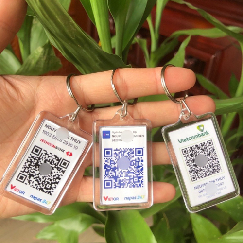 Móc chìa khoá in ảnh, móc khóa mica ảnh 2 mặt