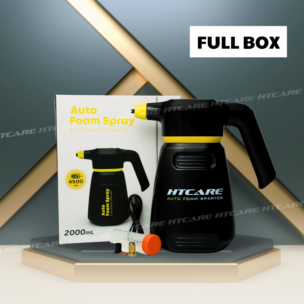 Bình Xịt Bọt Tuyết dùng PIN Cao Cấp, TỰ ĐỘNG dành cho Ô Tô & Xe Máy rửa xe tại Nhà