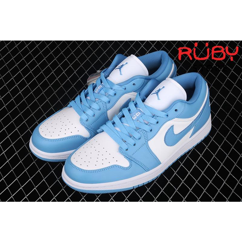Giày Sneaker JORDAN 1 CỔ THẤP XANH DƯƠNG , Giày thể thao Jordan JD 1 Low Unisex full BOX + Bill
