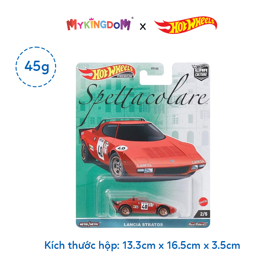Đồ Chơi Siêu Xe Hot Wheels Sang Trọng Lancia Stratos HOT WHEELS HKC49/FPY86