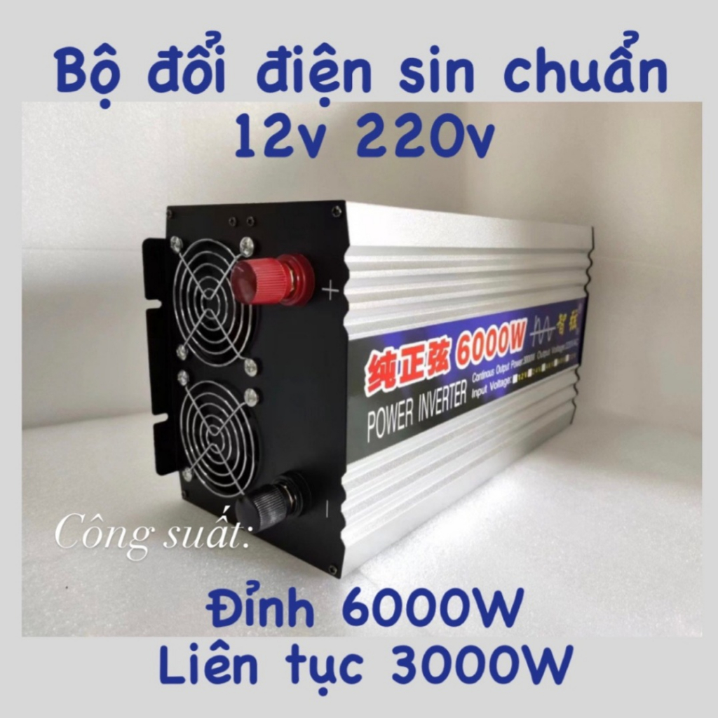 Bộ đổi điện sin chuẩn 6000W 12V sang 220V - ZX 12V 6000W