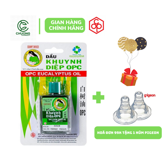 Dầu khuynh diệp cho bé OPC hiệu MẸ BỒNG CON - Chai lớn 25ml