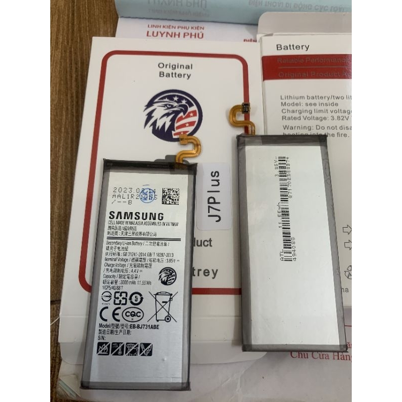 Pin samsung j7 plus EB BJ731ABE new có bảo hành