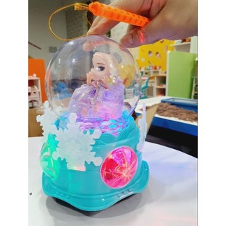 Đồ chơi công chúa Elsa trong cầu thủy tinh, có đèn, có nhạc