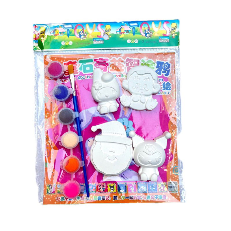 Bộ Tô Tượng 4 Tượng Mini Kèm 6 Màu