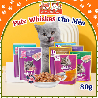 Pate Whiskas dành cho mèo con, mèo trưởng thành