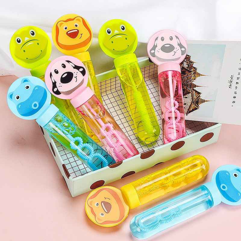 Đồ Chơi Thổi Bong Bóng Mini Hình Thú Vui Nhộn Cho Bé