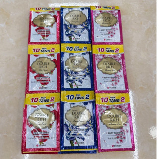 [ Combo 5 dây ] SỮA TẮM DÂY DOUBLE RICH DƯỠNG ẨM MỀM MỊN 7G x 10-12 GÓI 1 DÂY CHÍNH HÃNG CÔNG TY