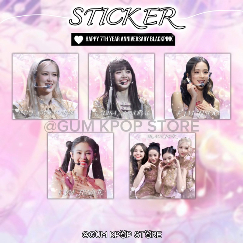 STICKER NIÊM PHONG BLACKPINK  - GUM KPOP STORE