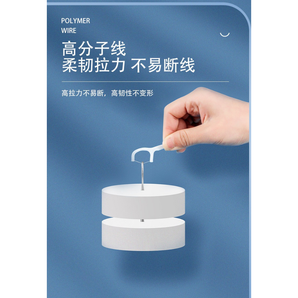 Tăm chỉ nha khoa hộp 50 cái - vệ sinh răng miệng - PALMYSHOP