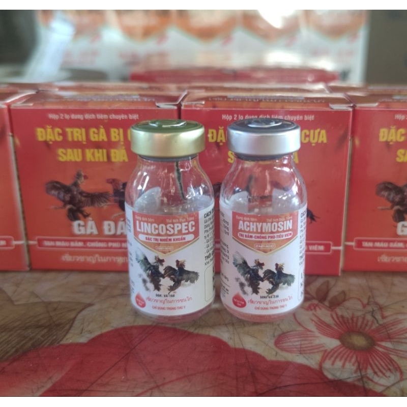 D.A.C T.R.I gà bị cựa sau đá 2 lọ tổng 20ml