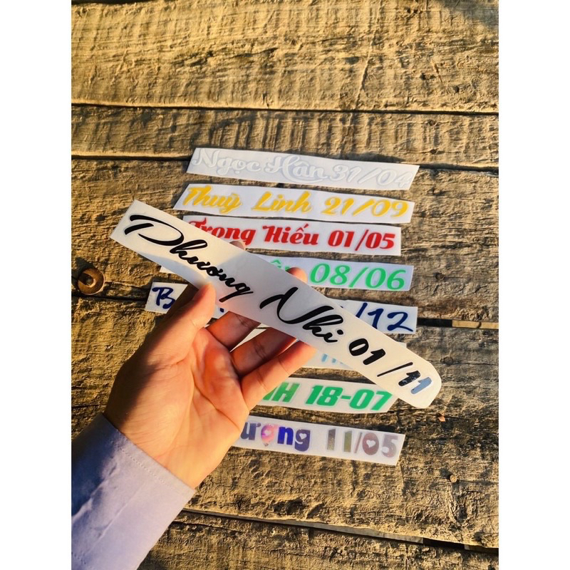 Tem tên size lớn 28-30cm