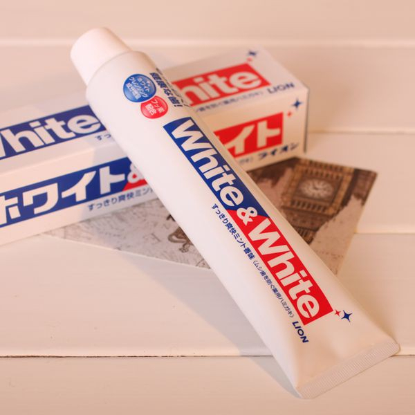 Kem Đánh Răng White & White Lion Làm Trắng Răng , Hơi Thở Thơm Mát 150g Nhật Bản Chulab Official