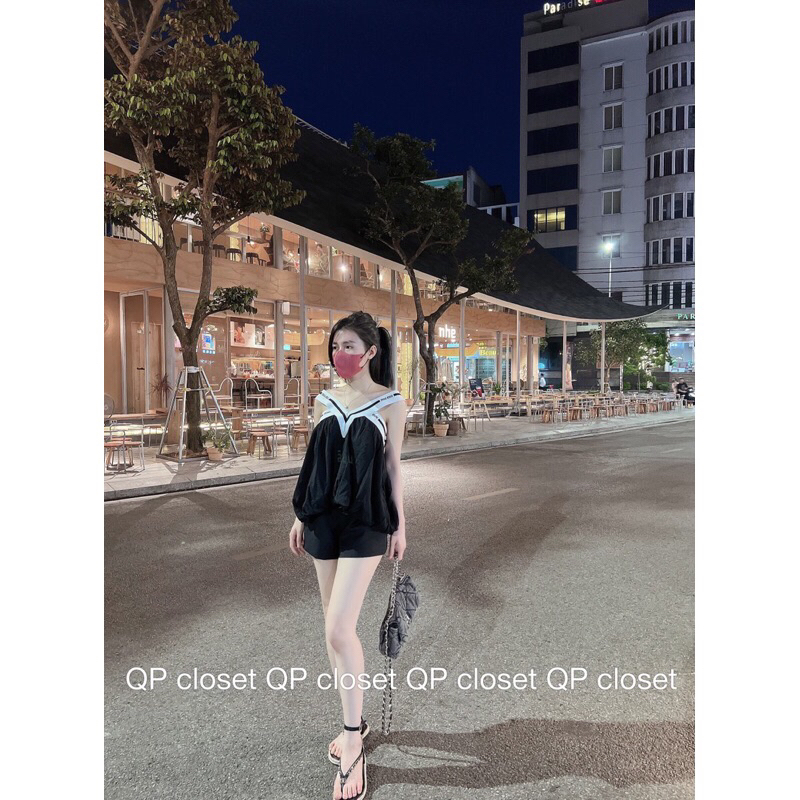 Áo hai dây vải tơ xinh