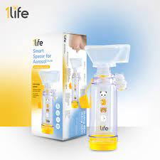 Buồng đệm Thông minh & Mặt nạ 1Life Smart Spacer for Aerosol (dành cho trẻ 0 - 18 tháng) BABYHALER BABY HALER CHO TRẺ 0-