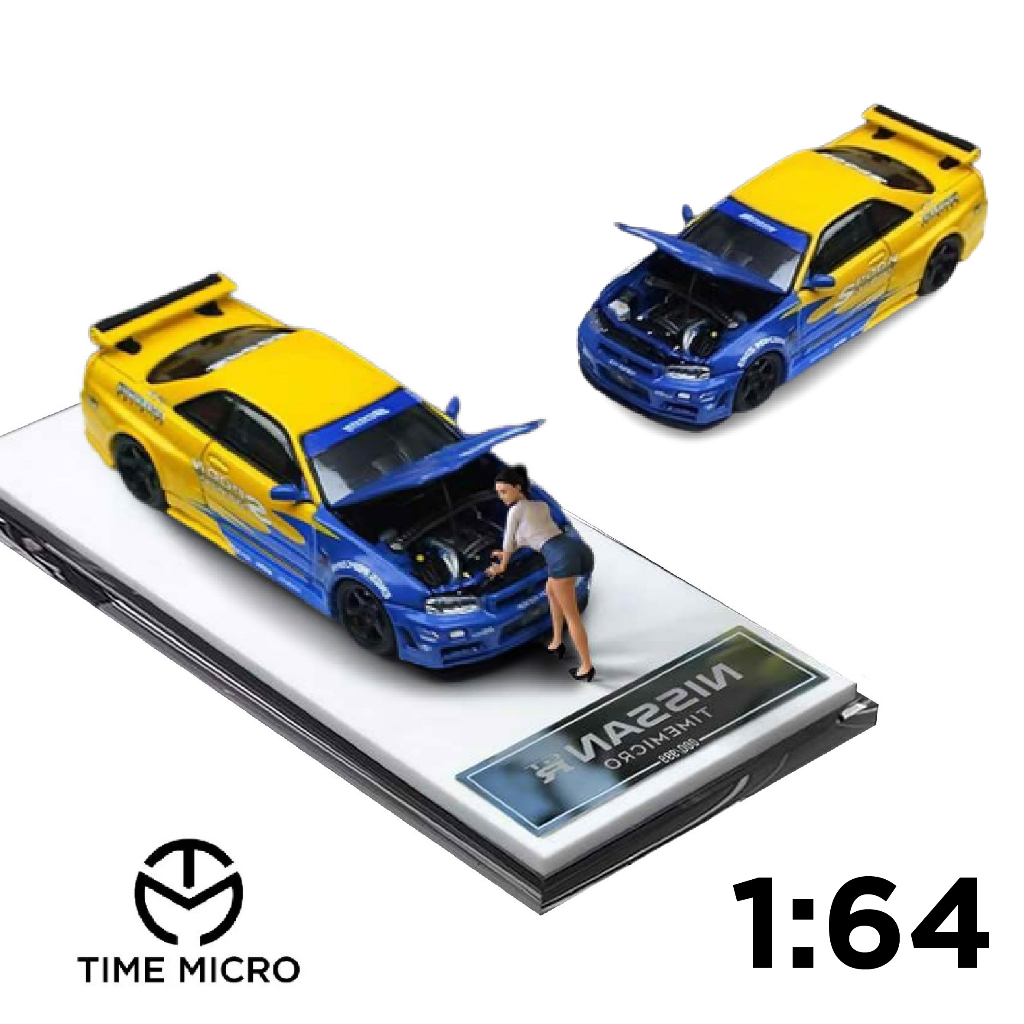 Mô hình xe Nissan GTR R34 Z-tune Spoon 1:64 Time micro