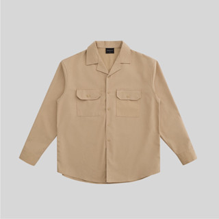 Áo sơ mi LONGSLEEVE LINEN SHIRT / Brown Khaki