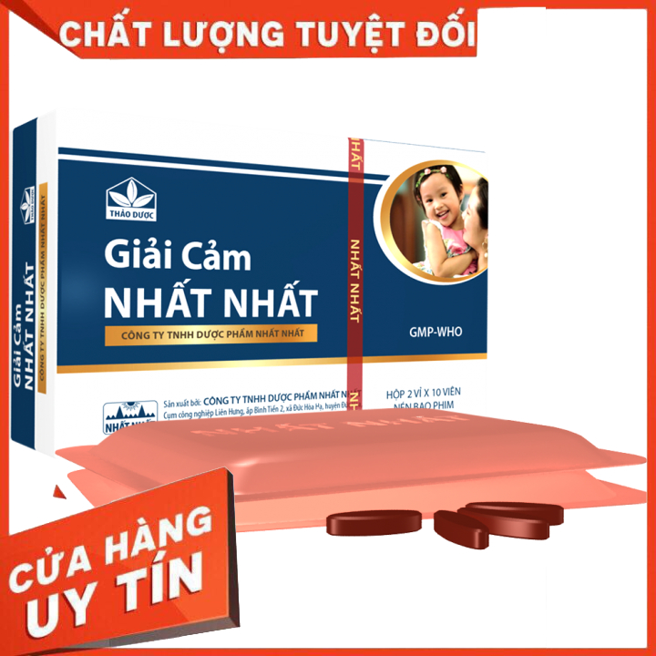 Giải cảm Nhất Nhất hộp 20 viên - Thảo dược giải cảm, hết hắt hơi, sổ mũi, đau nhức cơ thể, không gây buồn ngủ