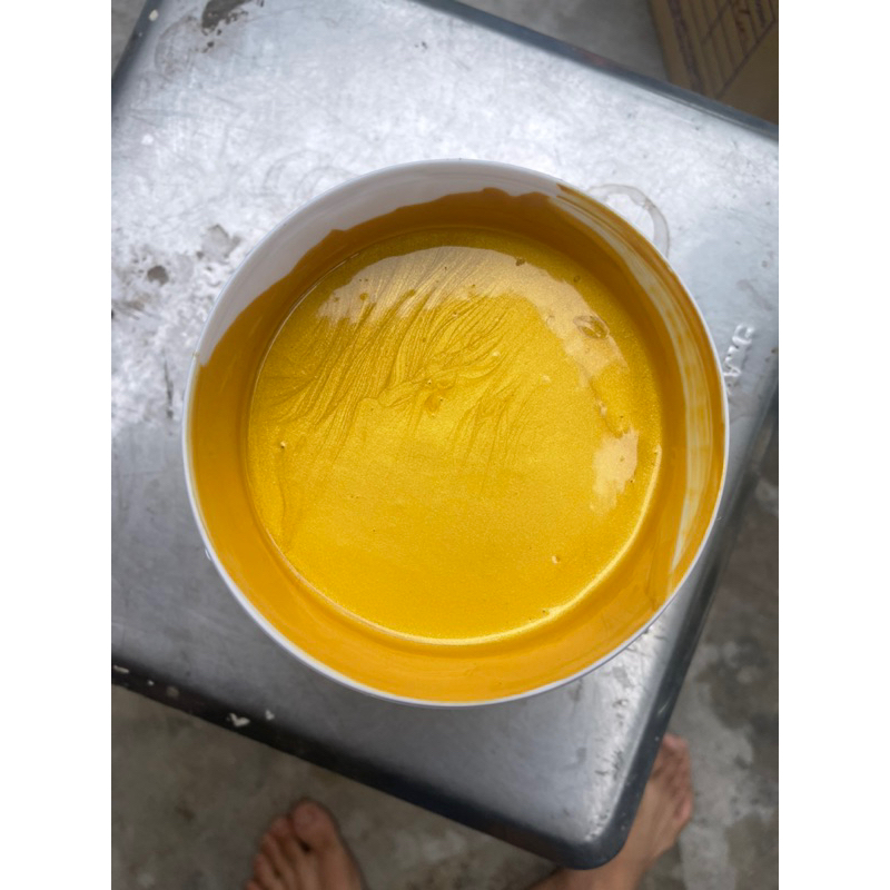 Sơn chậu nhũ vàng ánh kim Supon hệ nước hộp 1.1kg - Tô tượng - Sơn chậu cảnh