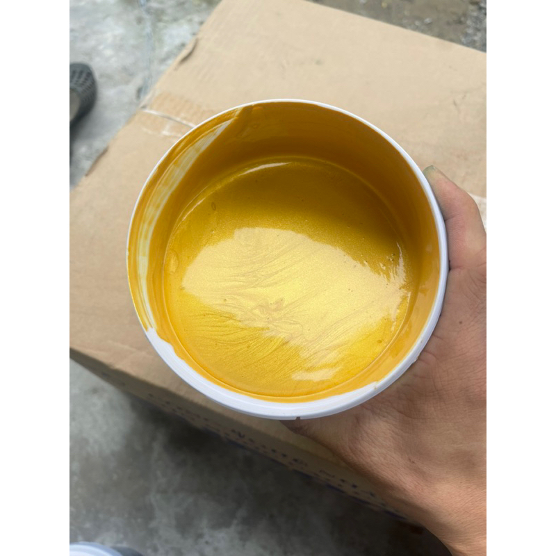 Sơn chậu nhũ vàng ánh kim Supon hệ nước hộp 1.1kg - Tô tượng - Sơn chậu cảnh