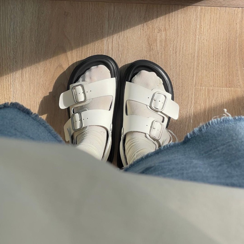 DÉP SANDAL MARSHMALLOW QUAI CÀI MARTIN CÁ TÍNH HÀNG NGÀY ĐẾ BẰNG KIỂU HÀN DÉP HỌC SINH