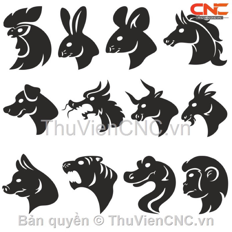 Tem 12 con giáp hottrend tiktok. tem tên theo yêu cầu