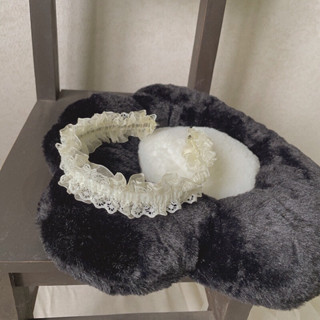  Bờm cài tóc em bé ren nhún 