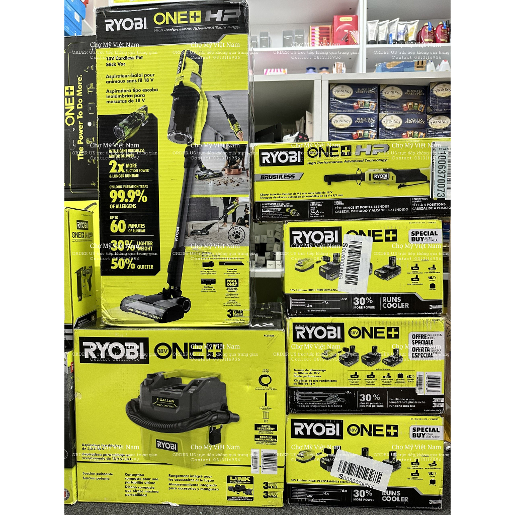 NHẬP MỸ - MÁY ĐÓNG ĐINH RYOBI P322 18V ONE+ HP BRUSHLESS AIRSTRIKE 18GA BRAD NAILER