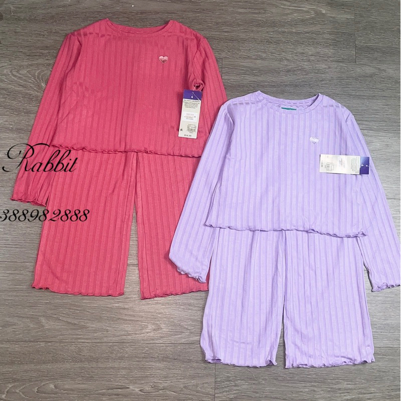 Bộ thun quần ống rộng tím hồng - HÀNG SALE KHÔNG ĐỔI TRẢ
