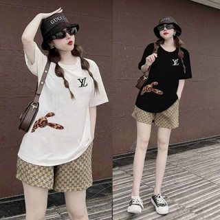 Set bộ short cotton thêu logo cao cấp