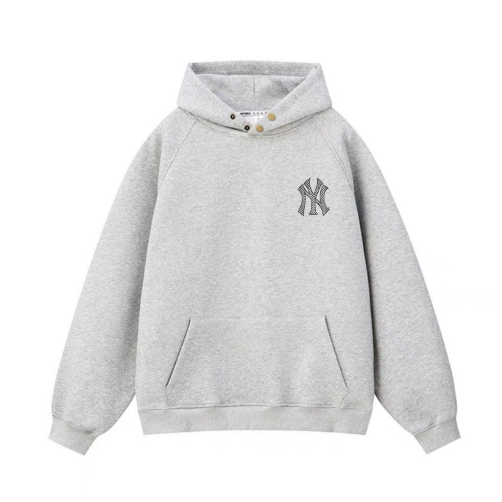 Áo hoodie MLB NY chính hãng khoác nỉ cao cấp unisex, Áo hoodie MLB  nam nữ form rộng Hight Bar Store