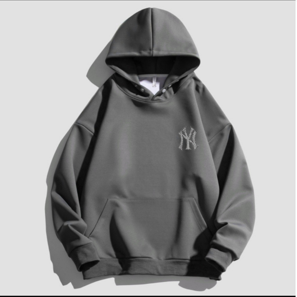 Áo hoodie MLB NY chính hãng khoác nỉ cao cấp unisex, Áo hoodie MLB  nam nữ form rộng Hight Bar Store