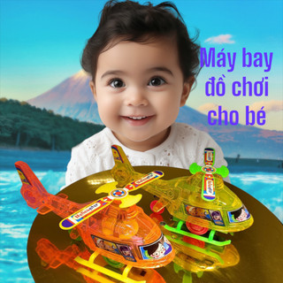 Máy bay trực thăng nhựa đa màu sắc - Đồ chơi trẻ em với 3 lựa chọn màu xanh, vàng và đỏ