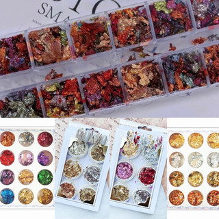Giấy bạc nail nhũ trang trí móng , set giấy bạc phụ kiện làm nail