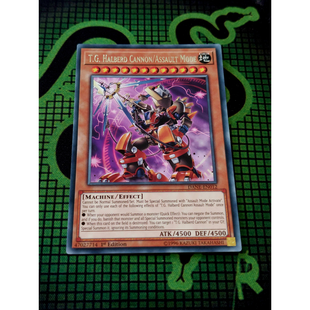Thẻ Bài Mint90 Yugioh Monster T.G. Halberd Cannon/Assault Mode - DANE-EN012 - Rare