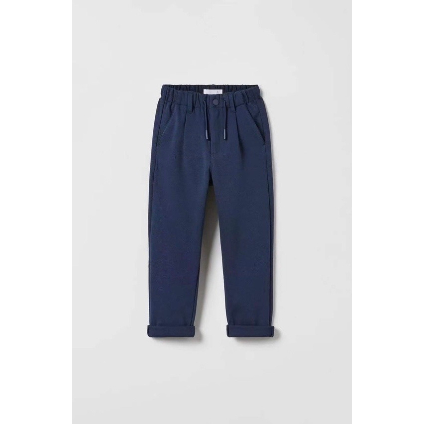 Quần dài Zara gập gấu co giãn cho bé trai siêu hot