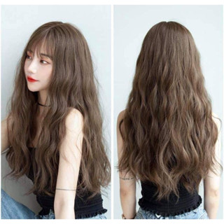 Tóc Giả Nữ Cả Đầu Nguyên Đầu Xù 60cm