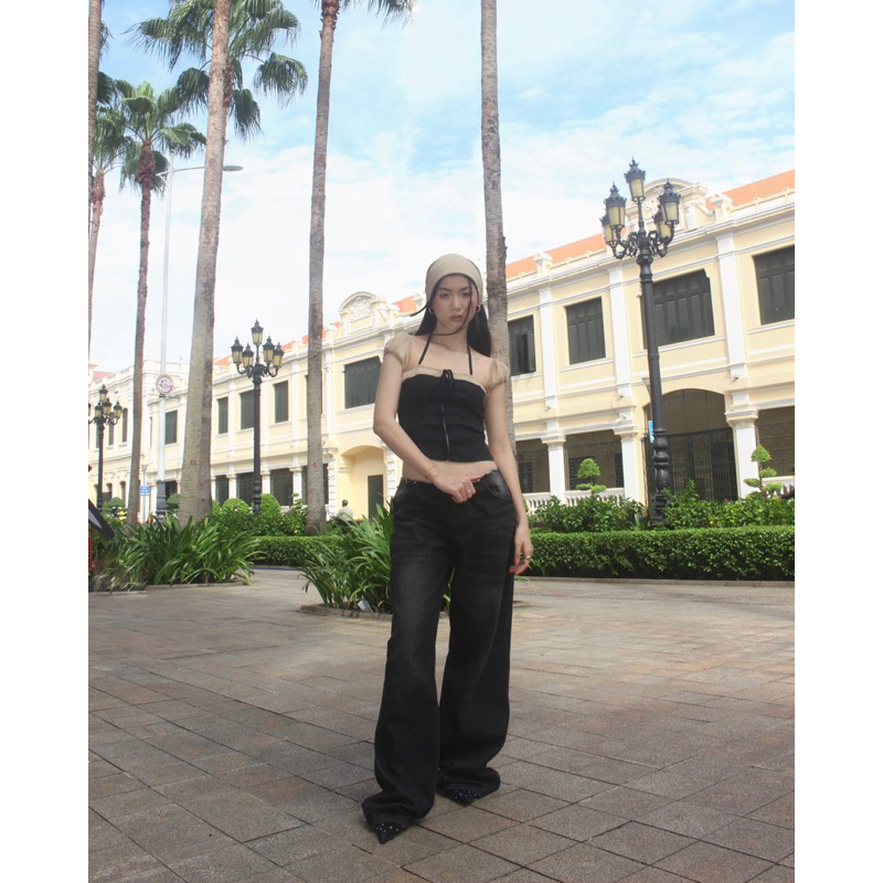 Pepper Denim pants - quần jean ống rộng Pepper