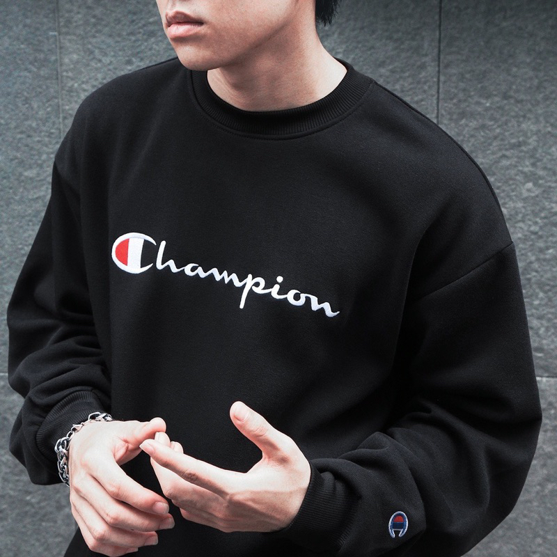 Áo Sweater Champion hàng nỉ bông cao cấp form rộng phù hợp với cả nam và nữ