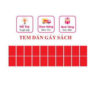 Tem nhãn dán gáy sách đề can dán gáy sách nhãn dán mầu