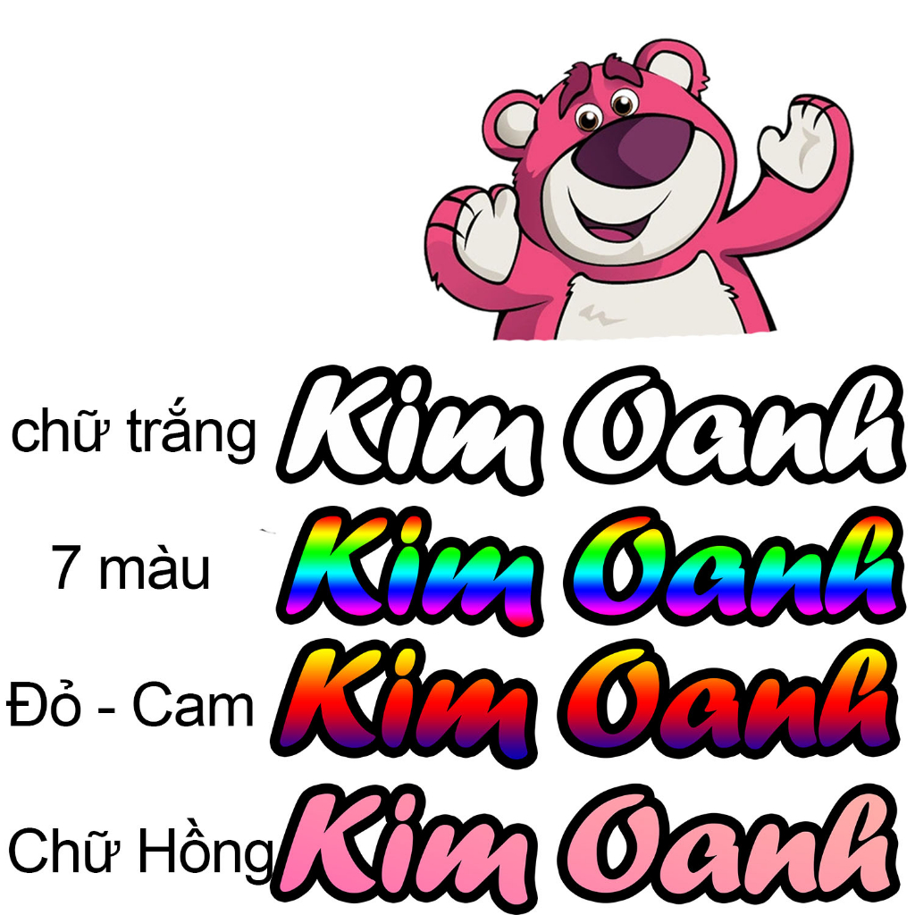 In tên dán xe, In tên dán xe theo yêu cầu, tem xe theo tên, decal xe theo yêu cầu, decal theo tên