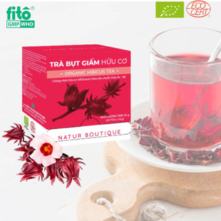 Trà Bụt Hữu Cơ Giảm Cholesterol, Huyết áp cao, dạng 20 túi lọc