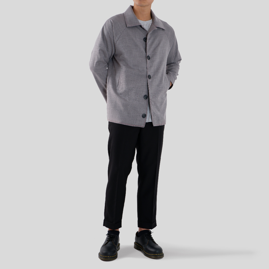 Áo khoác nam 2 lớp better Nick kiểu đơn giản màu Xám sử dụng thường ngày