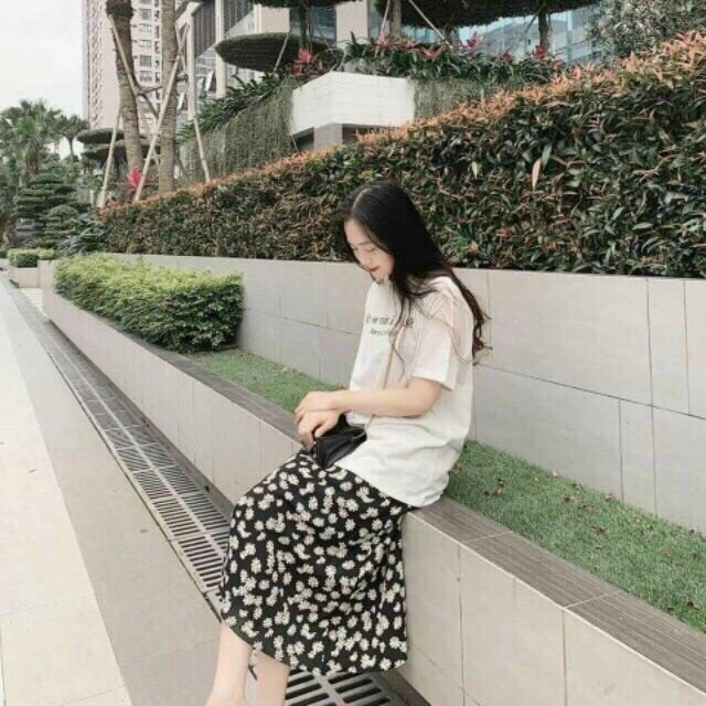 Pass chân váy hoa cúc Vintage