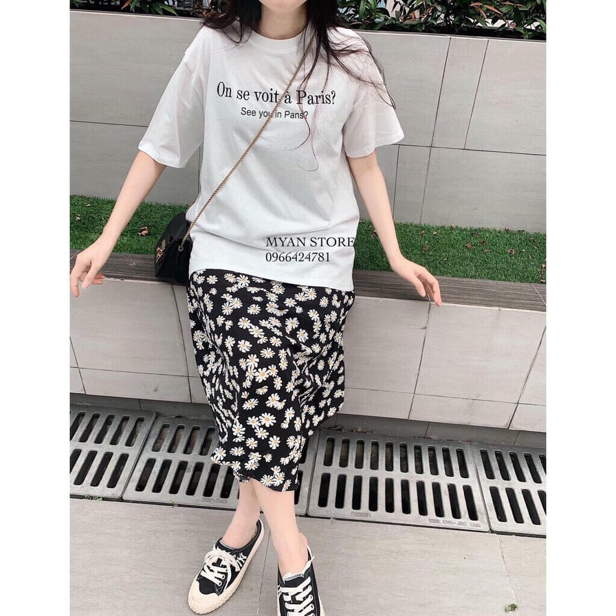 Pass chân váy hoa cúc Vintage