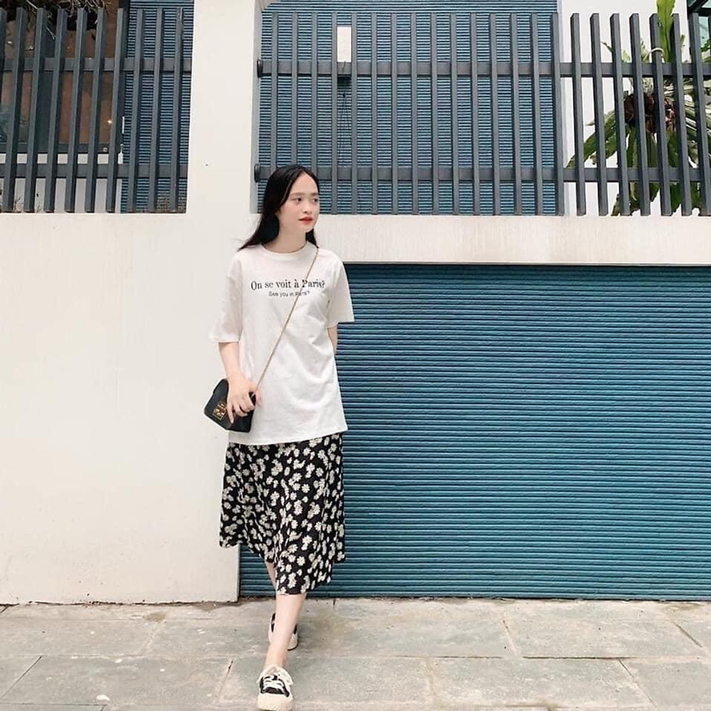 Pass chân váy hoa cúc Vintage