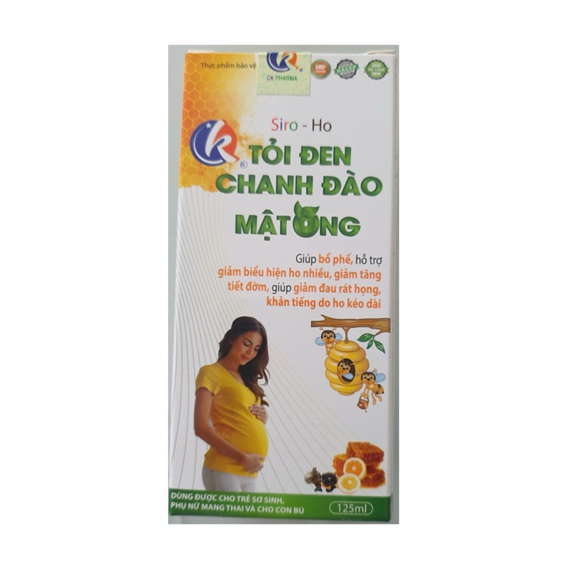 SIRO TỎI ĐEN CHANH ĐÀO MẬT ONG