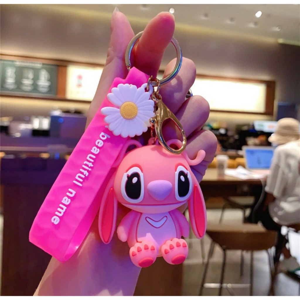 Móc Chìa Khóa Silicon Hình Stitch Hoạt Hình Dễ Thương